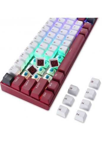 Клавіатура бездротова BK67 Longhua Blue Red (mtbk67rmb) Motospeed (336953060)