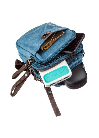 Сумка чоловіча через плече барсетка 20164 Синя Vintage (302009020)