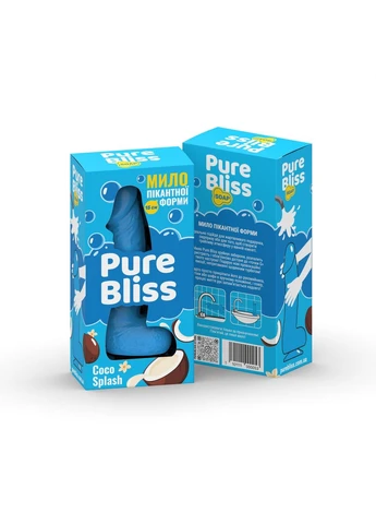 Мыло член Coco Splash Blue, 15 см Pure Bliss (383070760)