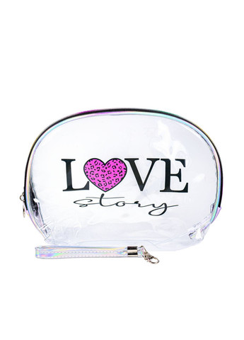 Набор косметичек для хранения аксессуаров и косметики из 3 штук Love, Фиолетовый No Brand (302723552)