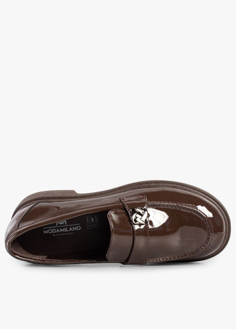 ModaMilano Туфлі лофери жіночі бренду 8401494_(1) коричневий з натуральна шкіра, україна — демісезон (359376980)