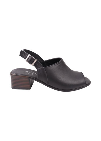 Черные босоножки женские черные натуральная кожа ALTURA