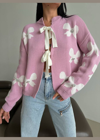 Розовый демисезонный кардиган Vakko