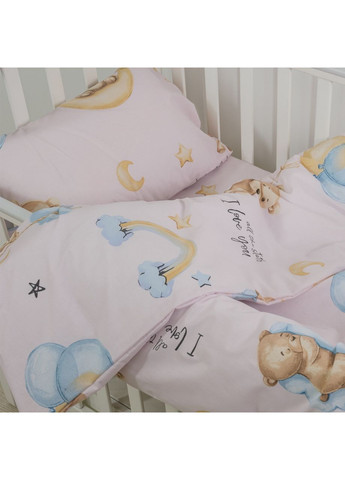 Дитяча постільна білизна для немовлят ранфорс - 25415 pink рожева Viluta (364873829)