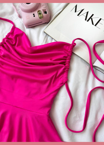 Малиновое праздничный, коктейльное, повседневный, откровенный, вечернее платье комбинезон Україна