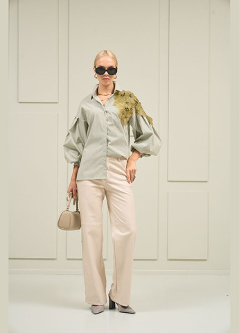 Молочні брюки з екошкіри Iren Klairie (340966375)