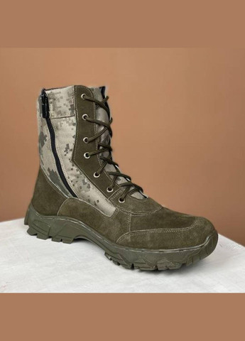 Зимние Мужские Тактические Берцы. 36-50р Олива. Специальная трекинговая подошва! MBZM-1004 No Brand (301148076)