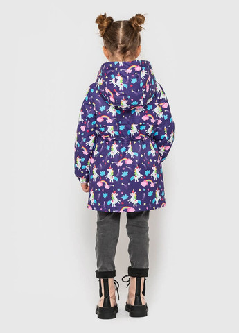 Комбинированная демисезонная куртка фиолето - малиновый Cvetkov Эбби