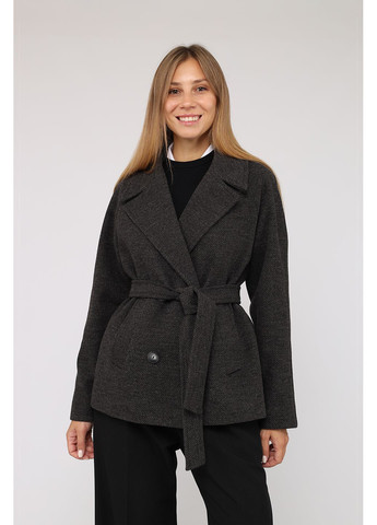 Сіре демісезонне Пальто жіноче колір сірий CB-00278523 Yuki