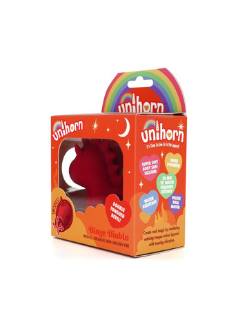 Вибратор-единорожка Blaze Diablo, ласковый язычок - CherryLove Unihorn (369666148)