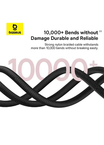 Кабель Dura Series Fast Charging Cable Type-C to iP 20W 2м Red/Black (P10377800U01-03) Baseus (399513430)
