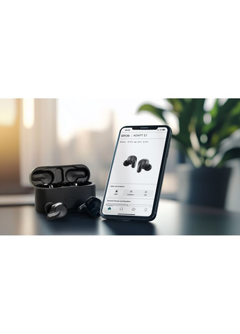 Наушники TWS ADAPT E1, BT 5.3, ANC, IPX5, SBC, AAC, Microsoft Teams, Zoom, Google Meet, Webex, Mic, Epos (365291355)