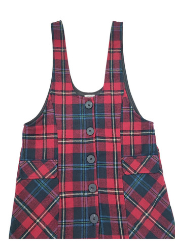 Демисезонный подростковый сарафан для девочки next 140 см разноцветный (0715) Next Trend в клеточку