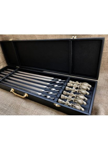 Набор шампуров Герб Украины Орёл в кейсе 6 предметов 47330028 NB Art (346529148)