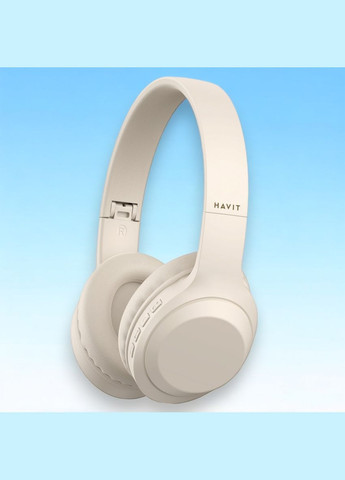 Бездротові накладні навушники HV-H628BT Beige до 10 год роботи Havit (302664218)