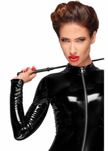 Комбинезон с мокрым эффектом F188 PVC overall, CherryLove Noir Handmade чёрный полиамид, эластан