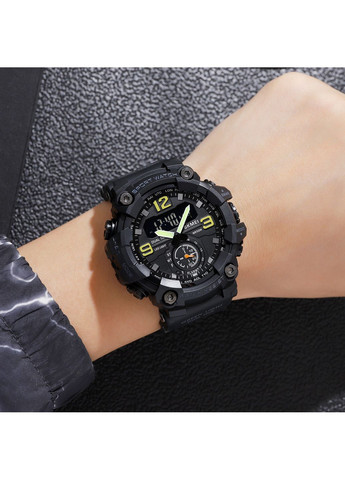 Годинник 1965BK чорний спортивний кварцовий для чоловіків з будильником і секундоміром ProDobro (367265019)