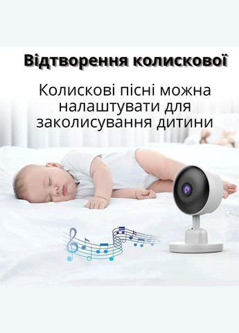 Видеоняня 2,8 дюйма ЖК-дисплей Full HD CMOS-датчик с ночным видением и двухсторонней связью, колыбельные, Happy Baby (333337275)