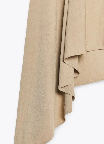 Гірчична пляжна сукня Zara однотонна