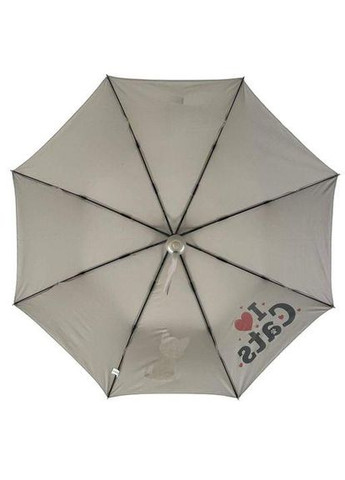 Детский складной зонтик для девочек и мальчиков на 8 спиц "ICats" с котиком от Toprain серый 02089-9 (1285325) Brand (368865173)