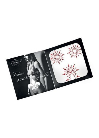 Пест з кристалів Gloria set of 3-Red, прикраса на груди і вульву Petits Joujoux (297865738)
