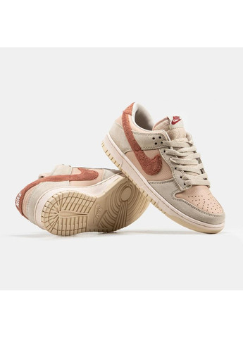 Бежеві Осінні кросівки чоловічі nike sb dunk low terry swoosh найк сб данк No Brand