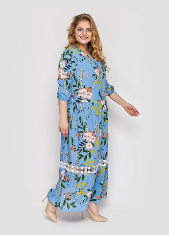 Голубое вечернее платье лиза 54 голубой 0327 Vlavi