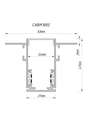 Шинопровод CABM1002 встроенный 3м Ardero (365652149)
