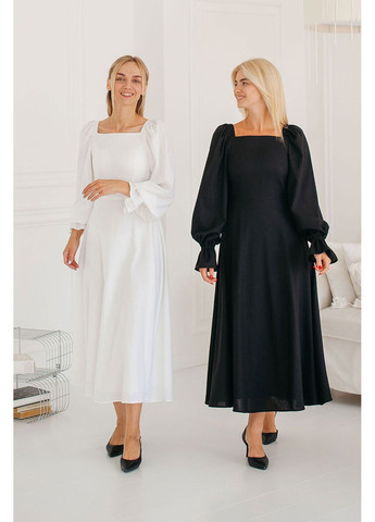 Чорна сукня dawn linen dress Lana Bryk однотонна