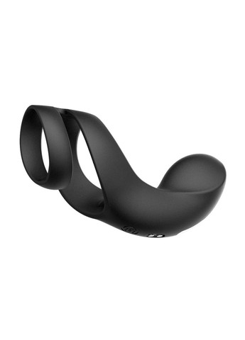 Двойное эрекционное кольцо со стимуляцией мошонки Benedict Black Svakom (303897601)