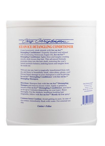 Кондиционер для собак и кошек Ice on Ice для распутывания шерсти, 3,8 л Chris Christensen (364749033)