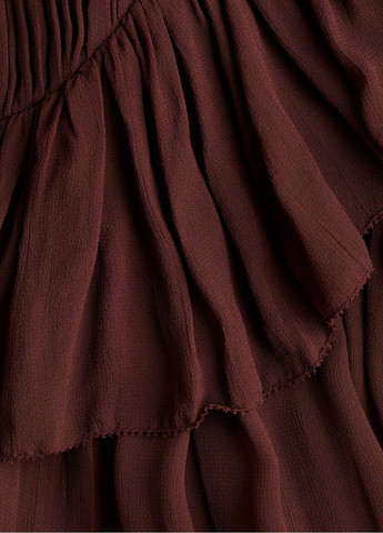 Бордовое праздничный платье H&M однотонное