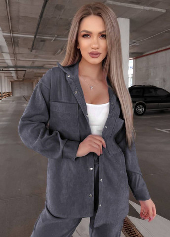 Базовий повсякденний вельветовий костюм двійка: сорочка на кнопках + штани на резинці Tik-Tak (324162257)