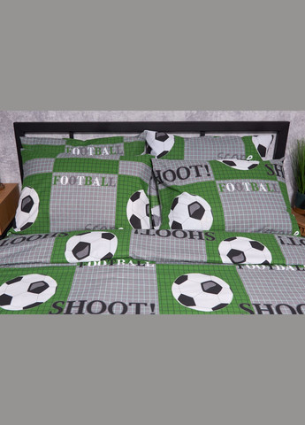 Комплект постельного белья Бязь Gold Люкс «» евро 200х220 наволочки 2х50х70 (MS-820002029) Moon&Star Football (285717754)