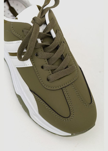 Кроссовки женские экокожа,, 243R186-126 Fashion хаки всесезоны (313289779)