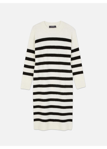 Молочное платье демисезон,молочный-черный, Primark