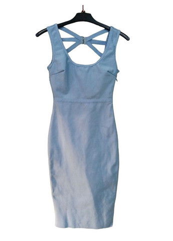 Голубое кэжуал платье с микро-дефектом Missguided однотонное