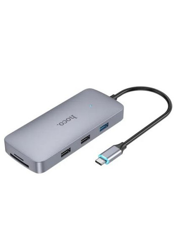 USBХаб (адаптер) HB33 Easy Type-C 10-in-1 multi-function converter 18 см Hoco (279825839)