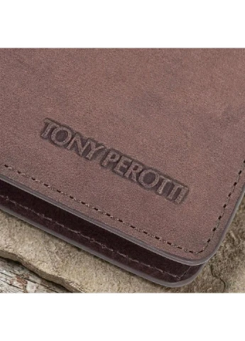 Горизонтальне портмоне з натуральної шкіри Metropolis 3559 (90009) Коричневе Tony Perotti (402543099)