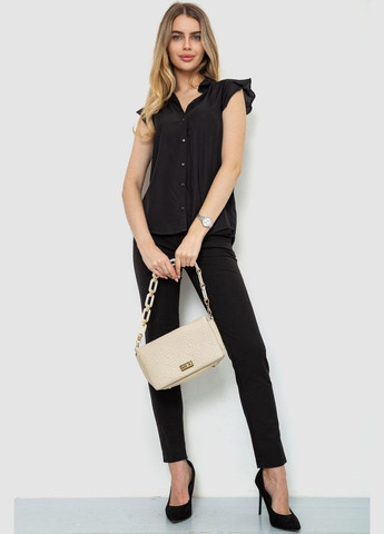 Чёрная блуза однотонная,, 244r192 Calliope