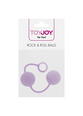 Вагинальные шарики Rock end Roll Balls силикон Фиолетовые Toy Joy (289385016)