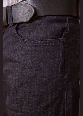 Комбинированные демисезонные джинсы мужские с ремнем, цвет сине-зеленый, RELUCKY