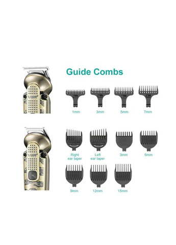 Машинка для стрижки волос V-103 (8 в 1) LCD для бороды и носа + подставка Бронза VGR (336931284)