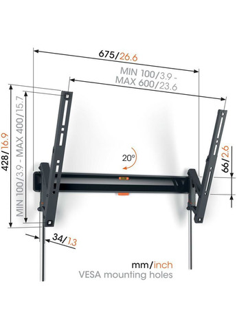 Кронштейн TVM 3613 Black Vogels (306581759)