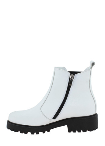 Осенние ботинки re0357 белый-черный Emilio