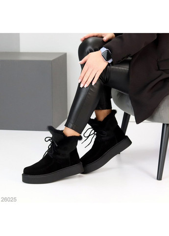 Зимние зимние ботинки fansi No Brand из натуральной замши