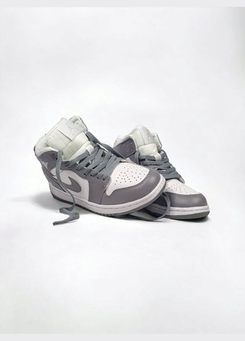 Кроссовки зимние женские Nike Air Jordan 1 high winter gray white fur | Найк Аир Джордан 1 высокие серые белые с мехом No Brand серые зима (308072596)