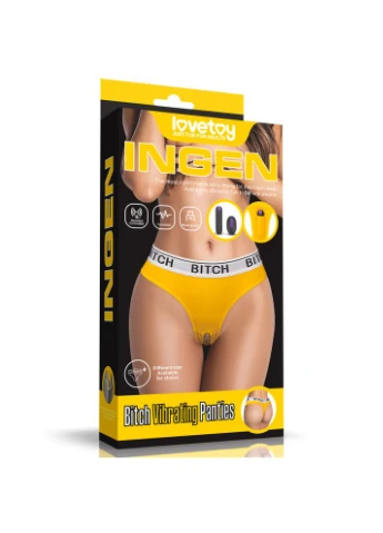 Вібро труси з пультом Bitch Vibrating Panties Розмір М талія 71-81 см Lovetoy (317747622)