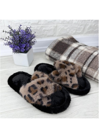 Бежевые тапочки кiмнатнi жiночi пухнастi е-0080142-3 бежевi Sanlin