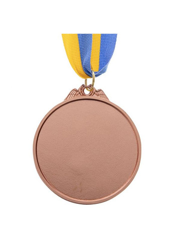 Медаль спортивная с двухцветной лентой d-6,5см Единоборства C-4853 (металл, покр. 2тона, 56g бронза) SP-Sport (361436717)